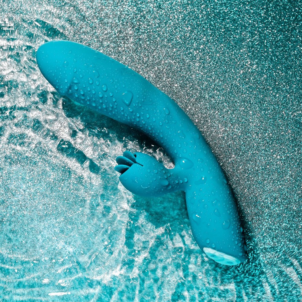 Evolved - fierce flicker - rabbit vibrator - Product top view  | Flirtybay.com.au